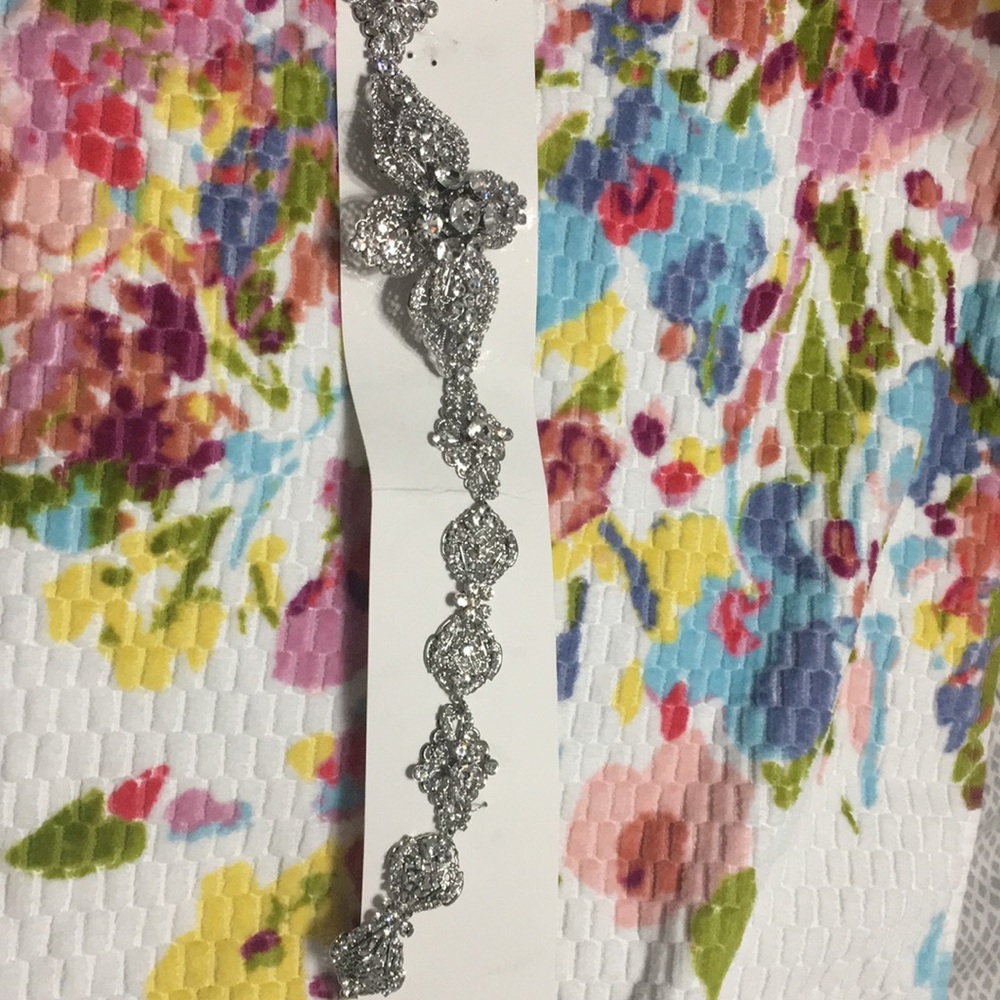 Large Casted Bridal Flower Headband